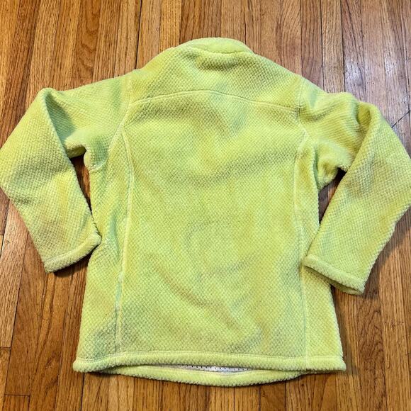 Patagonia Re Tool Snap T Fleece Pullover Girls 14 ? XL Yellow Sweatshirt ** - Picture 3 of 10
